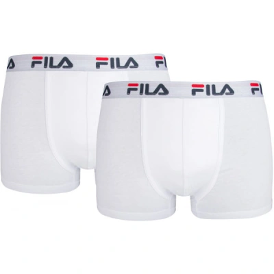 Fila MAN BOXERS 2 PACK Pánské boxerky, bílá, velikost