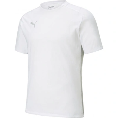 Puma TEAMCUP CASUALS TEE Fotbalové triko, bílá, velikost