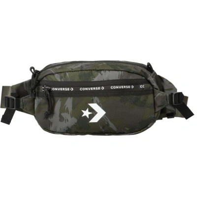 Converse PAINT CAMO TRANSITION SLING Crossbody taška, tmavě zelená, velikost