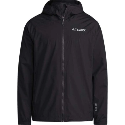 adidas TERREX MULTY 2L RAIN JACKET Pánská outdoorová bunda, černá, velikost