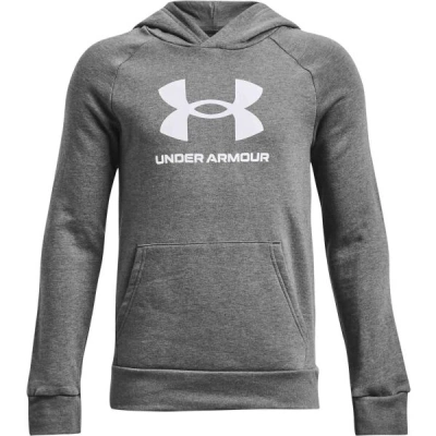 Under Armour RIVAL Chlapecká mikina, tmavě šedá, velikost