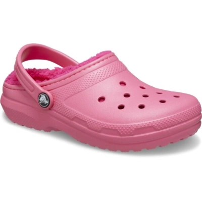 Crocs CLASSIC LINED CLOG T Dívčí nazouváky, růžová, velikost 24/25