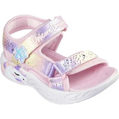 Skechers UNICORN DREAMS - MAJESTIC BLISS Dívčí sandály, růžová, velikost