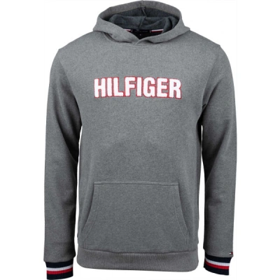 Tommy Hilfiger OH HOODIE LS HWK Pánská mikina, šedá, velikost