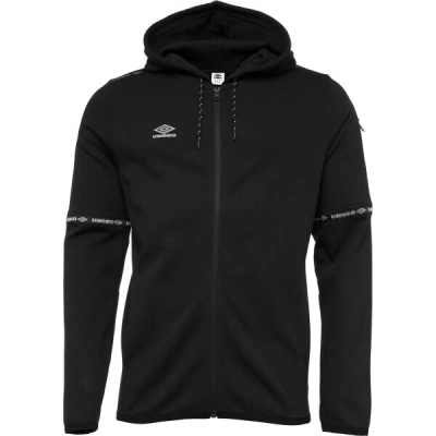 Umbro TECH FZ HOODIE Pánská sportovní mikina, černá, velikost