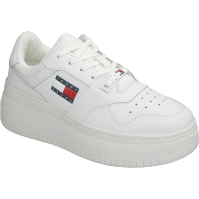 Tommy Hilfiger TJW RETRO BASKET FLATFORM ESS Dámské tenisky, bílá, velikost