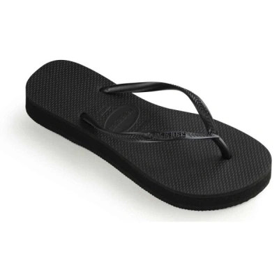 HAVAIANAS SLIM FLAT FORM Dámské žabky, černá, velikost 35/36