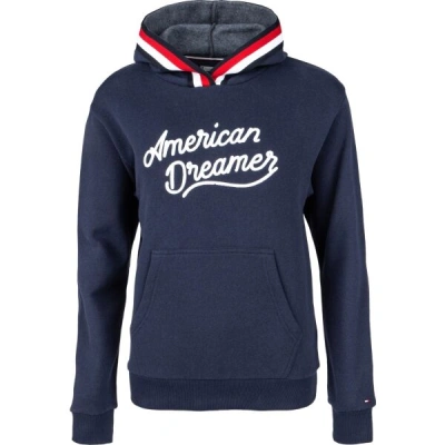 Tommy Hilfiger HOODIE Dámská mikina, tmavě modrá, velikost