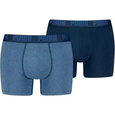 Puma MEN EVERYDAY BASIC BOXER 2P Pánské boxerky, modrá, velikost