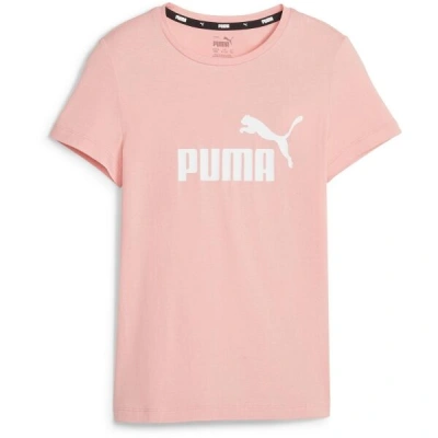 Puma ESSENTIALS LOGO TEE Dívčí triko, růžová, velikost