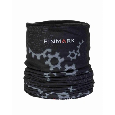 Finmark MULTIFUNCTIONAL SCARF WITH FLEECE Multifunkční šátek, černá, velikost