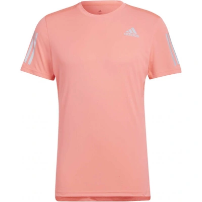 adidas OWN THE RUN TEE Pánské běžecké tričko, lososová, velikost