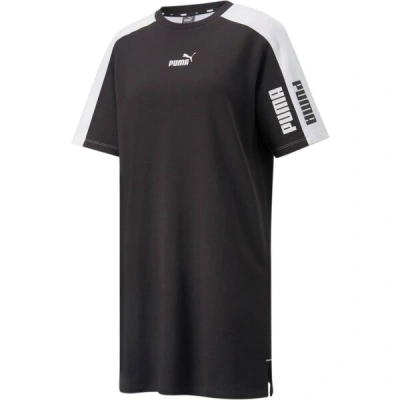 Puma POWER COLORBLOCK TEE DRESS TR Dámské šaty, černá, velikost