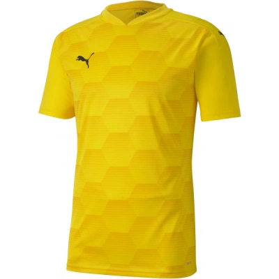 Puma TEAMFINAL 21 GRAPHIC JERSEY TEE Pánské sportovní triko, žlutá, velikost