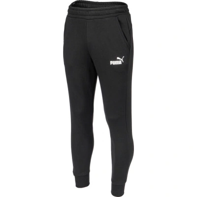 Puma ESSENTIALS LOGO PANTS Pánské tréninkové kalhoty, černá, velikost