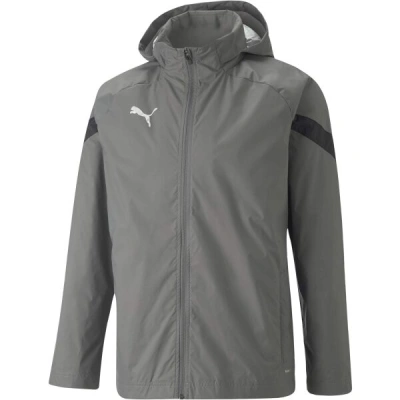 Puma TEAMFINAL ALL WEATHER JACKET Pánská fotbalová mikina, tmavě šedá, velikost