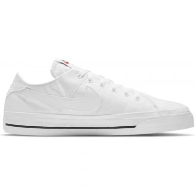 Nike COURT LEGACY CANVAS Pánské tenisky, bílá, velikost 44