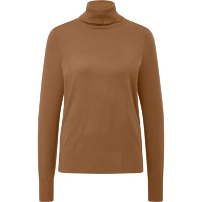 s.Oliver RL POLO NECK JUMPER NOOS Pulovr s rolákem, hnědá, velikost