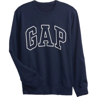 GAP CREWNECK LOGO Pánská mikina, tmavě modrá, velikost