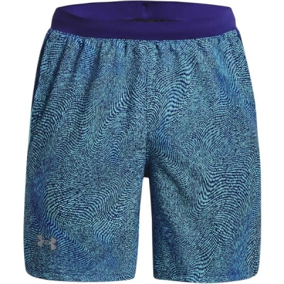 Under Armour LAUNCH 7'' PRINTED SHORT Pánské šortky, modrá, velikost