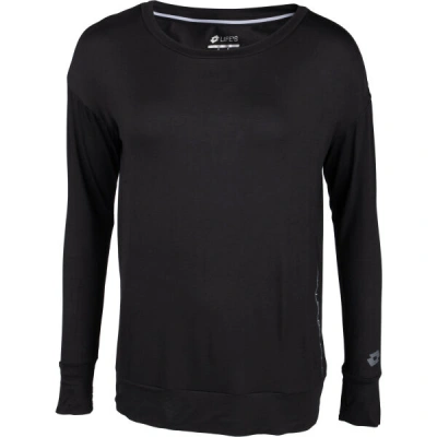 Lotto DINAMICO V LONG SLEEVE TEE Dámské tričko s dlouhým rukávem, černá, velikost