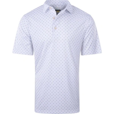 GREGNORMAN ML 75 TEE PRINT POLO Pánské golfové polo tričko, bílá, velikost