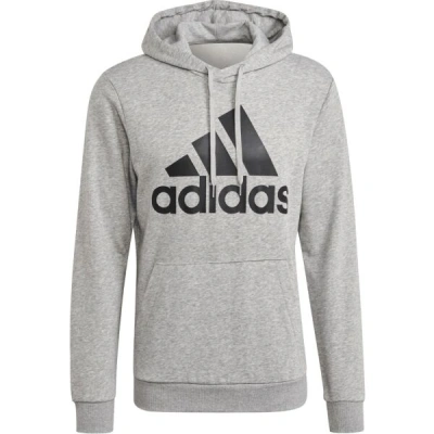 adidas BIG LOGO HOODIE Pánská mikina, šedá, velikost