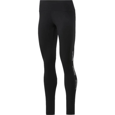 Reebok TE LINEAR LOGO CT LEGGING Dámské legíny, černá, velikost