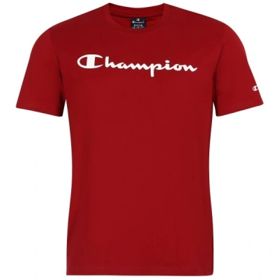 Champion CREWNECK LOGO T-SHIRT Pánské tričko, červená, velikost