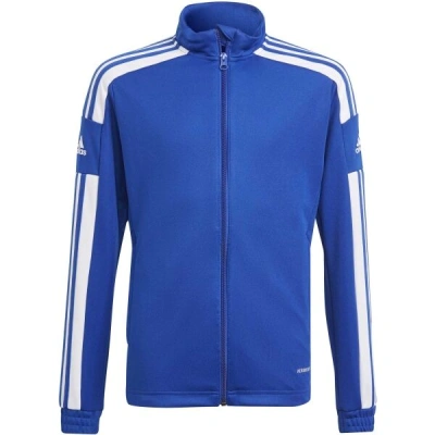 adidas SQUADRA 21 JACKET Chlapecká fotbalová mikina, modrá, velikost