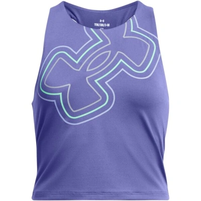 Under Armour MOTION BRANDED CROP TANK Dámské tílko, fialová, velikost