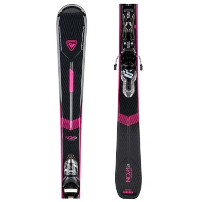 Rossignol NOVA 2S XPRESS + XPRESS W 10 GW B83 Dámské sjezdové lyže, černá, velikost