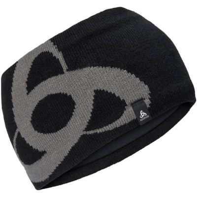 Odlo HEADBAND CERAMIWARM MID GAGE Unisex čelenka, černá, velikost