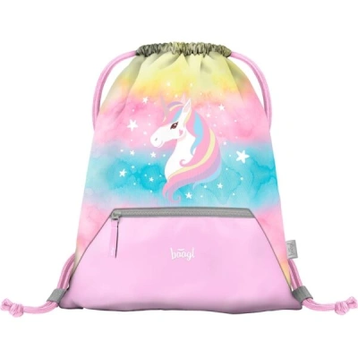 BAAGL RAINBOW UNICORN Sáček na obuv, růžová, velikost