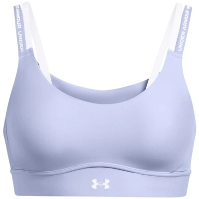 Under Armour INFINITY MID 2.0 RIB Dámská podprsenka, světle modrá, velikost