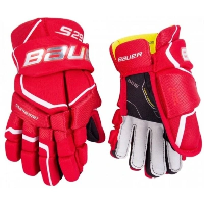 Bauer SUPREME S29 GLOVE JR Hokejové rukavice, tmavě modrá, velikost