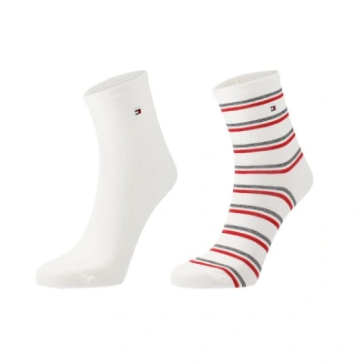 Tommy Hilfiger WOMEN SHORT SOCK 2P ISLAND STRIPE Dámské ponožky, mix, velikost