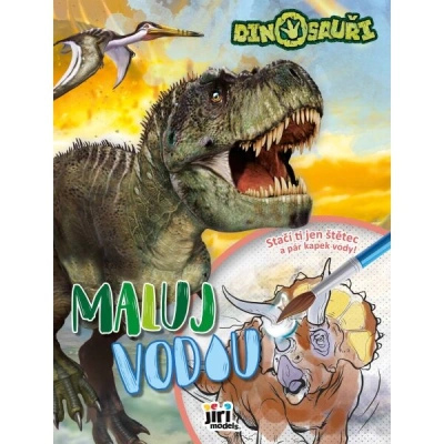 JIRI MODELS MALUJ VODOU A4 DINOSAUŘI Omalovánky, mix, velikost