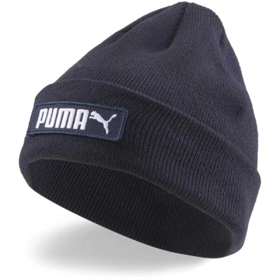 Puma CLASSIC CUFF BEANIE Pánská pletená čepice, tmavě modrá, velikost