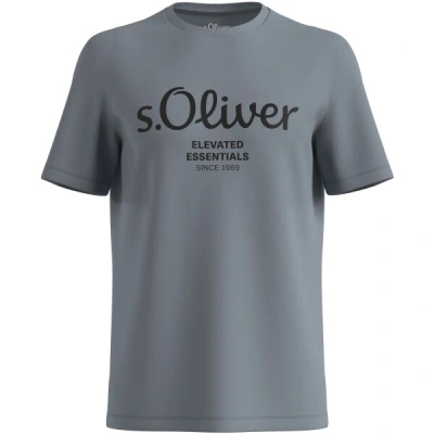 s.Oliver RL T-SHIRT SS NOOS Pánské tričko, tmavě šedá, velikost