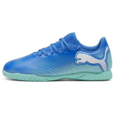 Puma FUTURE 7 PLAY IT JR Dětské sálovky, modrá, velikost 32