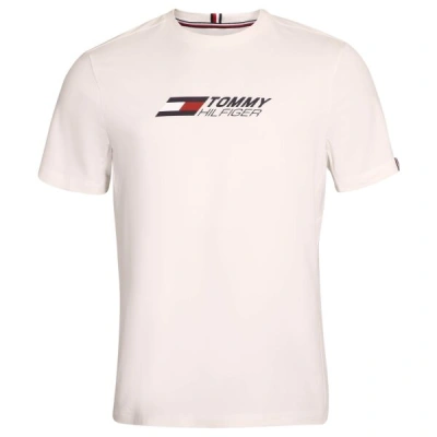 Tommy Hilfiger ESSENTIALS BIG LOGO S/S TEE Pánské tričko, bílá, velikost