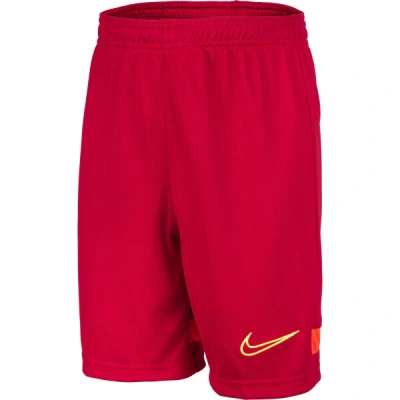 Nike DRI-FIT ACADEMY21 Chlapecké fotbalové šortky, červená, velikost