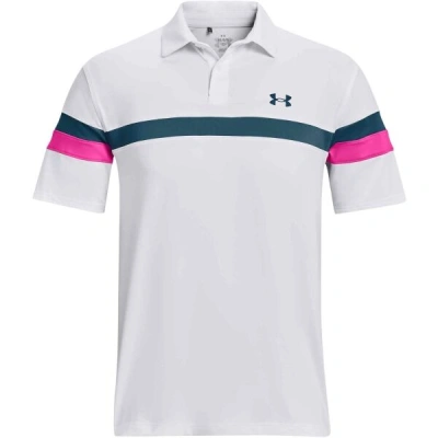 Under Armour T2G COLOR BLOCK POLO Pánské golfové polotričko, bílá, velikost