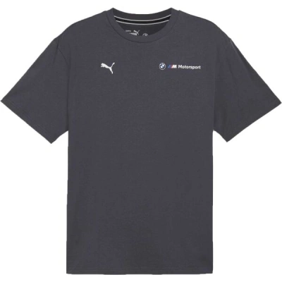 Puma BMW M MOTORSPORT ESSENTIALS+ LOGO TEE Pánské triko, tmavě šedá, velikost