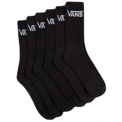 Vans CLASSIC CREW 6PK Pánské ponožky, černá, velikost