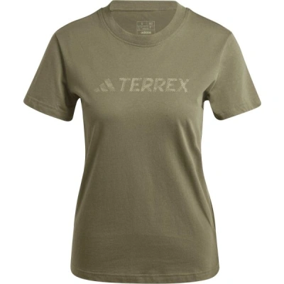 adidas TERREX CLASSIC LOGO Dámské triko, khaki, velikost