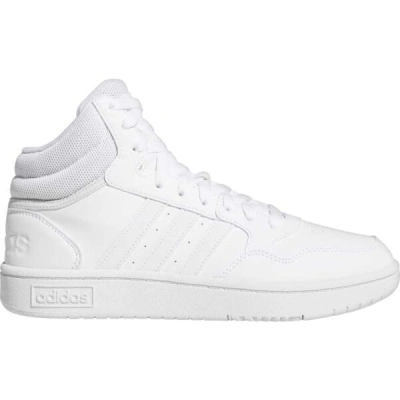 adidas HOOPS 3.0 MID W Dámská volnočasová obuv, bílá, velikost 38