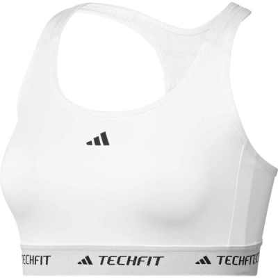 adidas TECHFIT MEDIUM-SUPPORT BRA Dámská podprsenka, bílá, velikost