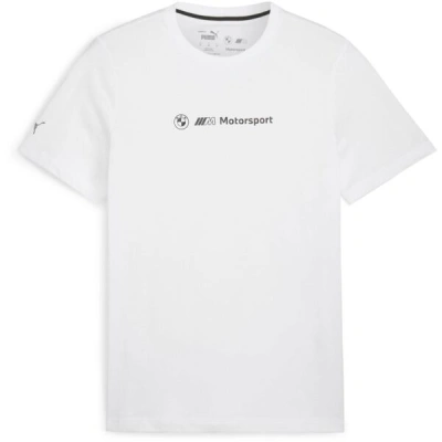 Puma BMW M MOTORSPORT MMS GRAPHIC TEE Pánské triko, bílá, velikost